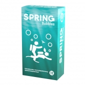 Презервативы SPRING BUBBLES с пупырышками - 12 шт. - SPRING - купить с доставкой в Хабаровске
