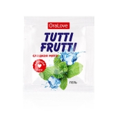 Пробник гель-смазки Tutti-frutti со вкусом мяты - 4 гр. - Биоритм - купить с доставкой в Хабаровске