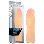 Телесная насадка-удлинитель на пенис PERFORMANCE 1.5INCH COCK XTENDER - 16 см. - Blush Novelties - в Хабаровске купить с доставкой