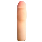Телесная насадка-удлинитель на пенис PERFORMANCE 1.5INCH COCK XTENDER - 16 см. - Blush Novelties - в Хабаровске купить с доставкой