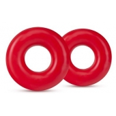 Набор из 2 красных эрекционных колец DONUT RINGS OVERSIZED - Blush Novelties - в Хабаровске купить с доставкой