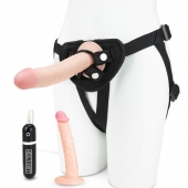 Регулируемые трусики с 2 насадками - 16 и 15 см. - Lux Fetish - купить с доставкой в Хабаровске