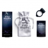 Темно-серое эрекционное кольцо Vibrating Love Ring с вибрацией - Fifty Shades of Grey - в Хабаровске купить с доставкой