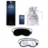 Набор из двух масок на глаза Soft Blindfold Twin Pack - Fifty Shades of Grey - купить с доставкой в Хабаровске