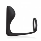 Стимулятор простаты с фиксацией эрекционным кольцом Prostate Gear - BlueLine - в Хабаровске купить с доставкой