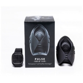 Темно-серый инновационный мужской осциллятор PULSE SOLO LUX с пультом ДУ - Hot Octopuss - в Хабаровске купить с доставкой