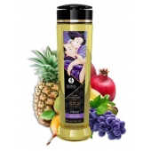 Массажное масло Libido Exotic Fruits с ароматом экзотических фруктов - 240 мл. - Shunga - купить с доставкой в Хабаровске