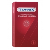 Презервативы Torex  Сладкая любовь  с ароматом клубники - 12 шт. - Torex - купить с доставкой в Хабаровске