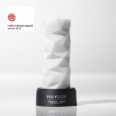 Белый 3D мастурбатор POLYGON - Tenga - в Хабаровске купить с доставкой