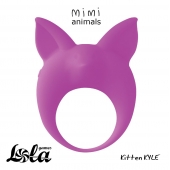 Фиолетовое эрекционное кольцо Kitten Kyle - Lola Games - в Хабаровске купить с доставкой