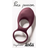 Бордовое эрекционное виброкольцо Daydream - Lola Games - в Хабаровске купить с доставкой