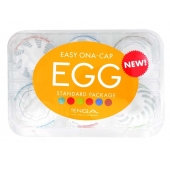 Набор из 6 мастурбаторов Tenga EGG Easy Beat с различным рельефом - Tenga - в Хабаровске купить с доставкой