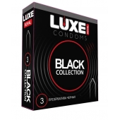 Черные презервативы LUXE Royal Black Collection - 3 шт. - Luxe - купить с доставкой в Хабаровске