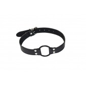 Черный кляп-кольцо Modesty - Lola Games - купить с доставкой в Хабаровске