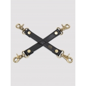 Черный фиксатор для манжет Bound to You Faux Leather Hogtie - Fifty Shades of Grey - купить с доставкой в Хабаровске