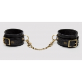 Черные оковы на ноги Bound to You Faux Leather Ankle Cuffs - Fifty Shades of Grey - купить с доставкой в Хабаровске