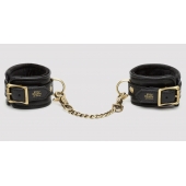 Черные наручники Bound to You Faux Leather Wrist Cuffs - Fifty Shades of Grey - купить с доставкой в Хабаровске
