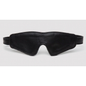 Черная плотная маска на глаза Bound to You Faux Leather Blindfold - Fifty Shades of Grey - купить с доставкой в Хабаровске