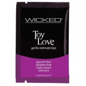 Лубрикант на водной основе для использования с игрушками WICKED Toy Love - 3 мл. - Wicked - купить с доставкой в Хабаровске