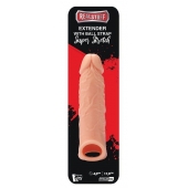 Телесная насадка EXTENDER WITH BALL STRAP 6.5 - 17 см. - Dream Toys - в Хабаровске купить с доставкой