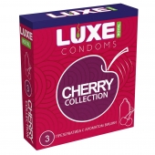 Презервативы с ароматом вишни LUXE Royal Cherry Collection - 3 шт. - Luxe - купить с доставкой в Хабаровске