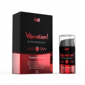 Жидкий интимный гель с эффектом вибрации Vibration! Strawberry - 15 мл. - INTT - купить с доставкой в Хабаровске
