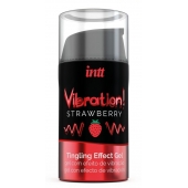 Жидкий интимный гель с эффектом вибрации Vibration! Strawberry - 15 мл. - INTT - купить с доставкой в Хабаровске