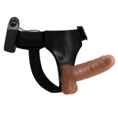 Страпон на трусиках с вибрацией Ultra Passionate Harness - 16 см. - Baile - купить с доставкой в Хабаровске