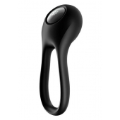 Черное эрекционное виброкольцо Majestic Duo - Satisfyer - в Хабаровске купить с доставкой