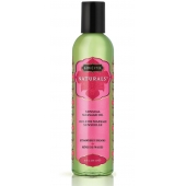 Массажное масло Naturals Strawberry Dreams с ароматом клубники - 236 мл. - Kama Sutra - купить с доставкой в Хабаровске
