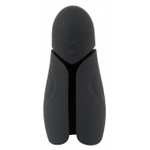 Черный силиконовый вибромастурбатор с нагревом Masturbator with 2 Functions - Orion - в Хабаровске купить с доставкой
