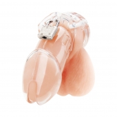 Прозрачная клетка целомудрия Acrylic See-thru Chastity Cage - BlueLine - купить с доставкой в Хабаровске