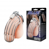 Металлическая клетка Prisoner Cock Сage с замком - BlueLine - купить с доставкой в Хабаровске