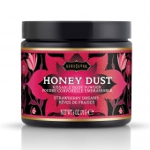 Пудра для тела Honey Dust Body Powder с ароматом клубники - 170 гр. - Kama Sutra - купить с доставкой в Хабаровске