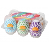 Набор из 6 мастурбаторов Tenga EGG IV с различным рельефом - Tenga - в Хабаровске купить с доставкой
