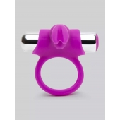 Лиловое виброкольцо с пультом ДУ Remote Control Cock Ring - Happy Rabbit - в Хабаровске купить с доставкой