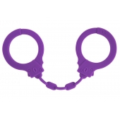 Фиолетовые силиконовые наручники Suppression - Lola Games - купить с доставкой в Хабаровске