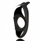 Черное эрекционное кольцо с двумя моторами Zeus Dual Vibe Cock Ring - FeelzToys - в Хабаровске купить с доставкой