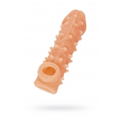 Телесная закрытая насадка с пупырышками Cock Sleeve Size M - 15,6 см. - KOKOS - в Хабаровске купить с доставкой