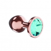 Пробка цвета розового золота с малиновым кристаллом Diamond Topaz Shine L - 8,3 см. - Lola Games - купить с доставкой в Хабаровске