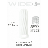 Белый фаллоудлинитель Homme Wide - 13 см. - Lola Games - в Хабаровске купить с доставкой