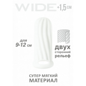 Белый фаллоудлинитель Homme Wide - 11 см. - Lola Games - в Хабаровске купить с доставкой
