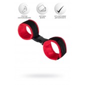 Красно-черные велюровые оковы Anonymo - ToyFa - купить с доставкой в Хабаровске