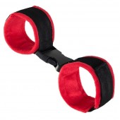 Красно-черные велюровые оковы Anonymo - ToyFa - купить с доставкой в Хабаровске