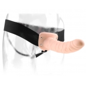 Полый страпон 8  Hollow Strap-On телесного цвета - 19 см. - Pipedream - купить с доставкой в Хабаровске