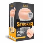 Мастурбатор-ротик ZOLO DEEP THROAT - Zolo - в Хабаровске купить с доставкой