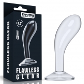 Прозрачный стимулятор простаты Flawless Clear Prostate Plug - 15 см. - Lovetoy - в Хабаровске купить с доставкой