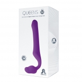 Лиловый безремневой страпон Queens M - Adrien Lastic - купить с доставкой в Хабаровске