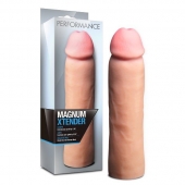 Телесная фаллическая насадка на пенис Magnum Xtender - 23 см. - Blush Novelties - в Хабаровске купить с доставкой