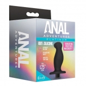 Черный анальный вибромассажёр Silicone Vibrating Prostate Massager 02 - 10,8 см. - Blush Novelties - в Хабаровске купить с доставкой